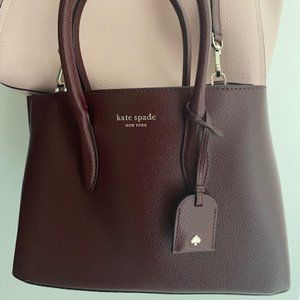 Dark Purple/Maroon Kate Spade Purse (pink bag behind for sale too)